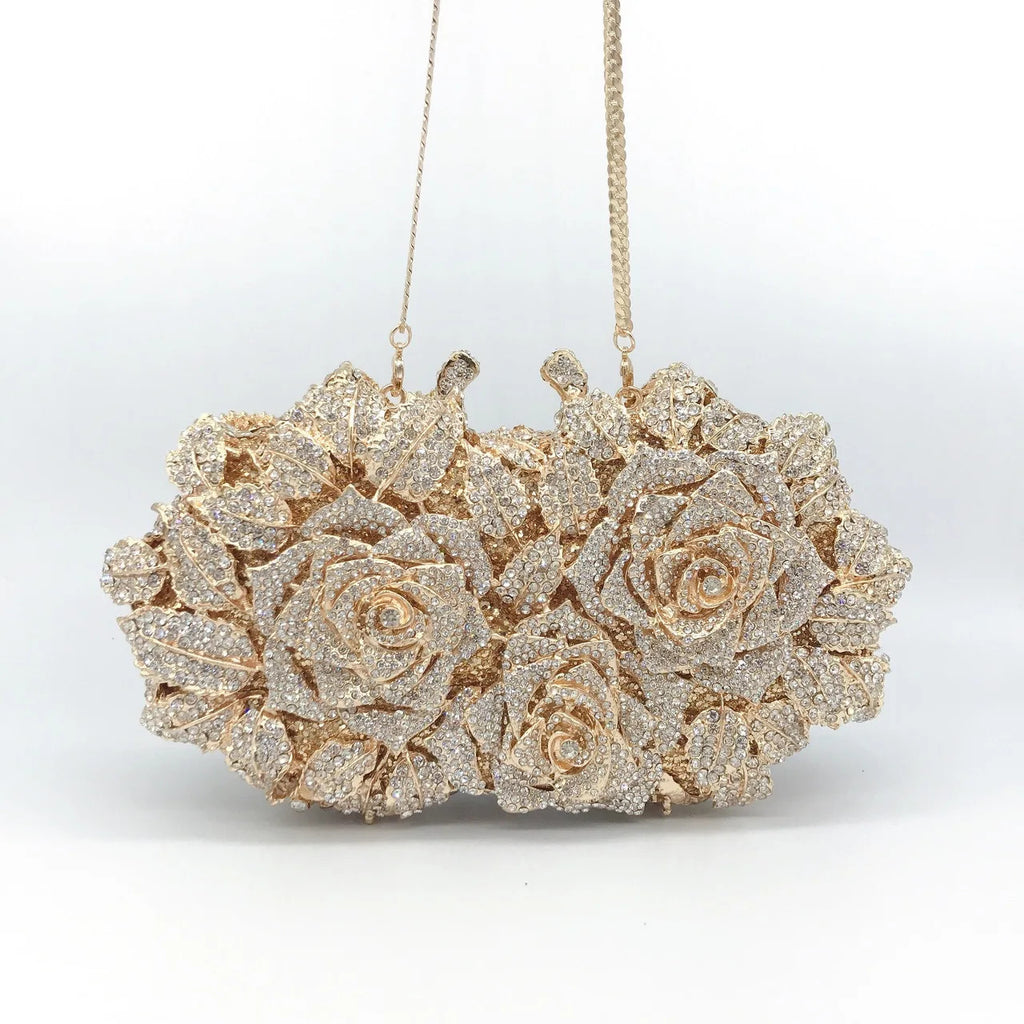 Women's Crystal Clutches Cocktail Purse