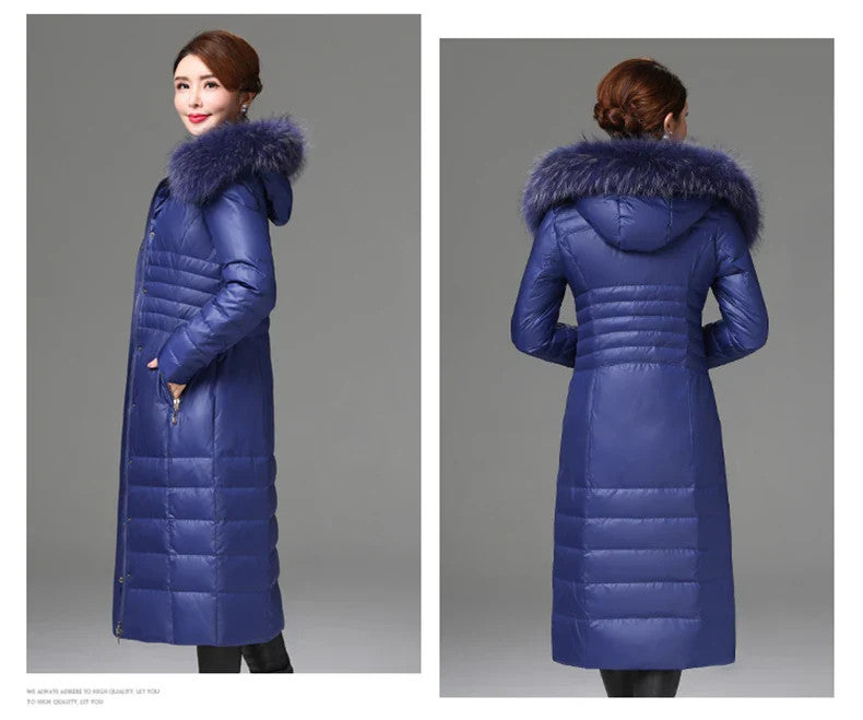 Women's Fashionable Hooded Thick Faux Fur Jacket