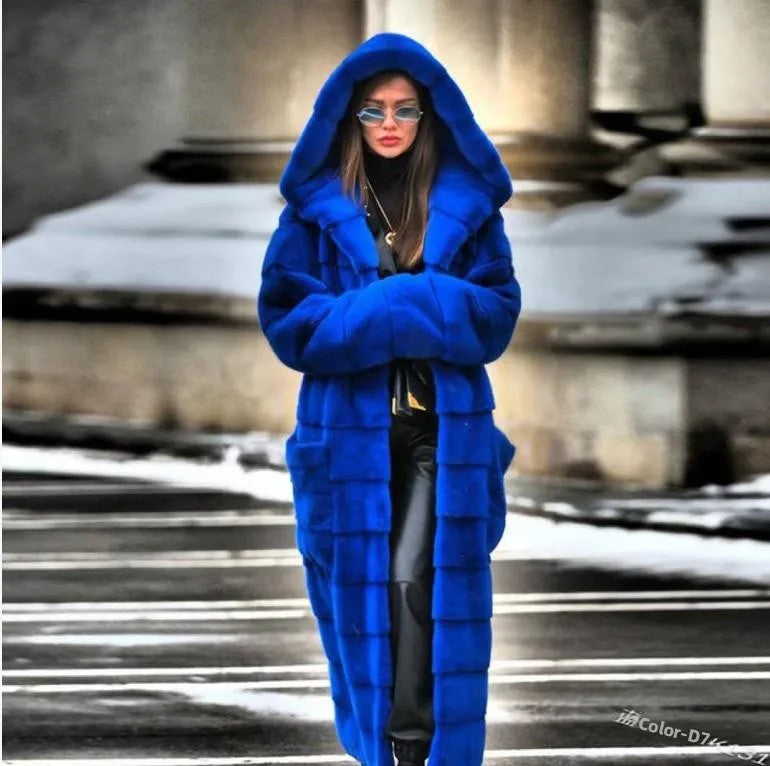 Women's Hooded Sweed Thick Long Sleeve Urban Winter Coat