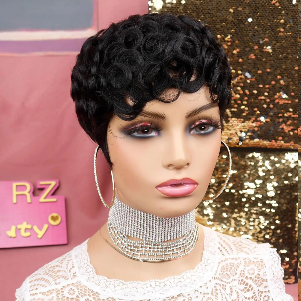Short Pixie Synthetic Wig for Women