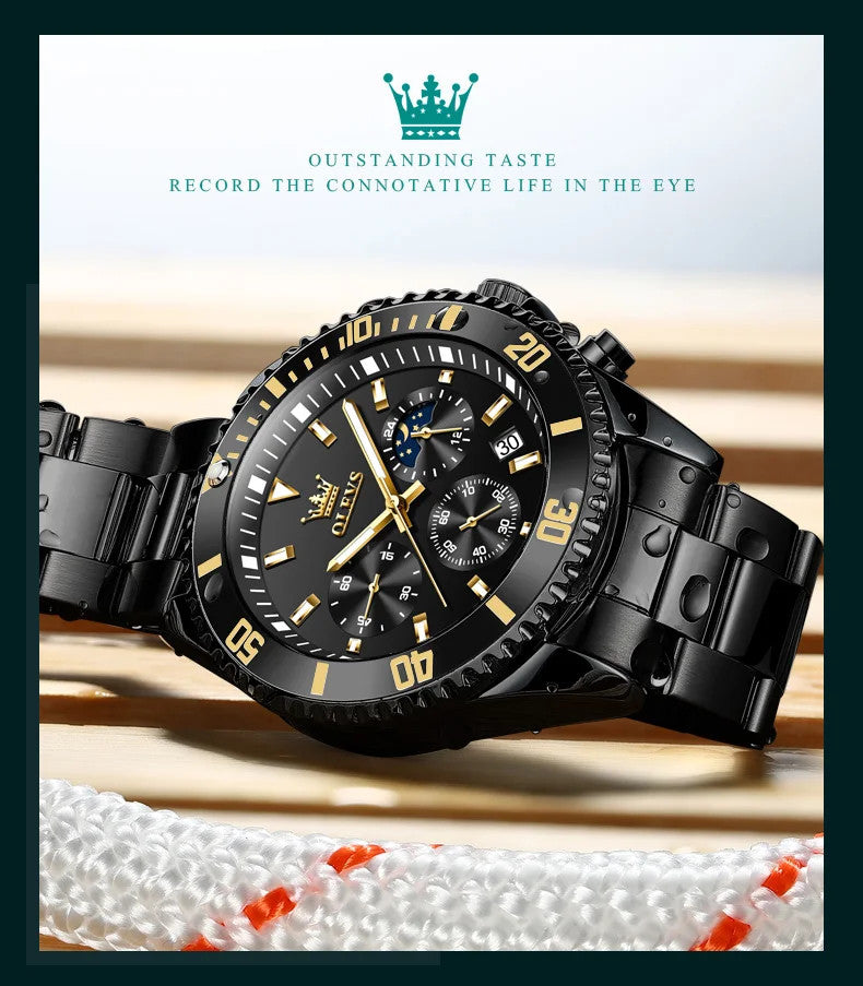 OLEVS Men's Watches Top Brand Luxury Watch for Men Original Waterproof