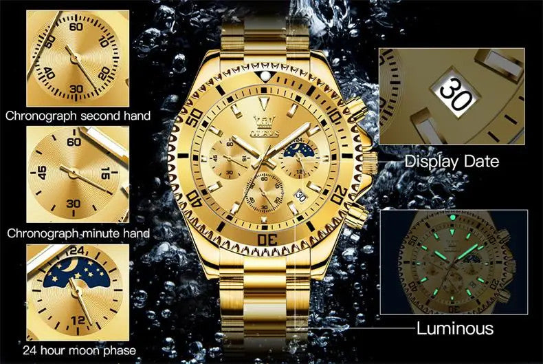 Men's Watches Top Brand Luxury Watch for Men Original Waterproof Stainless