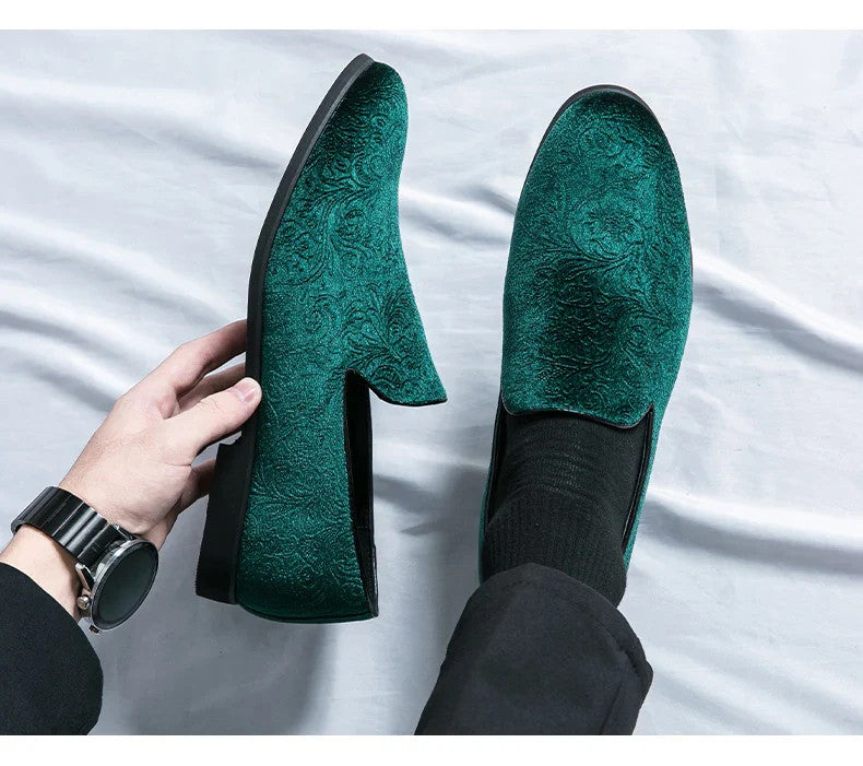 Men's Suede slip-on loafers
