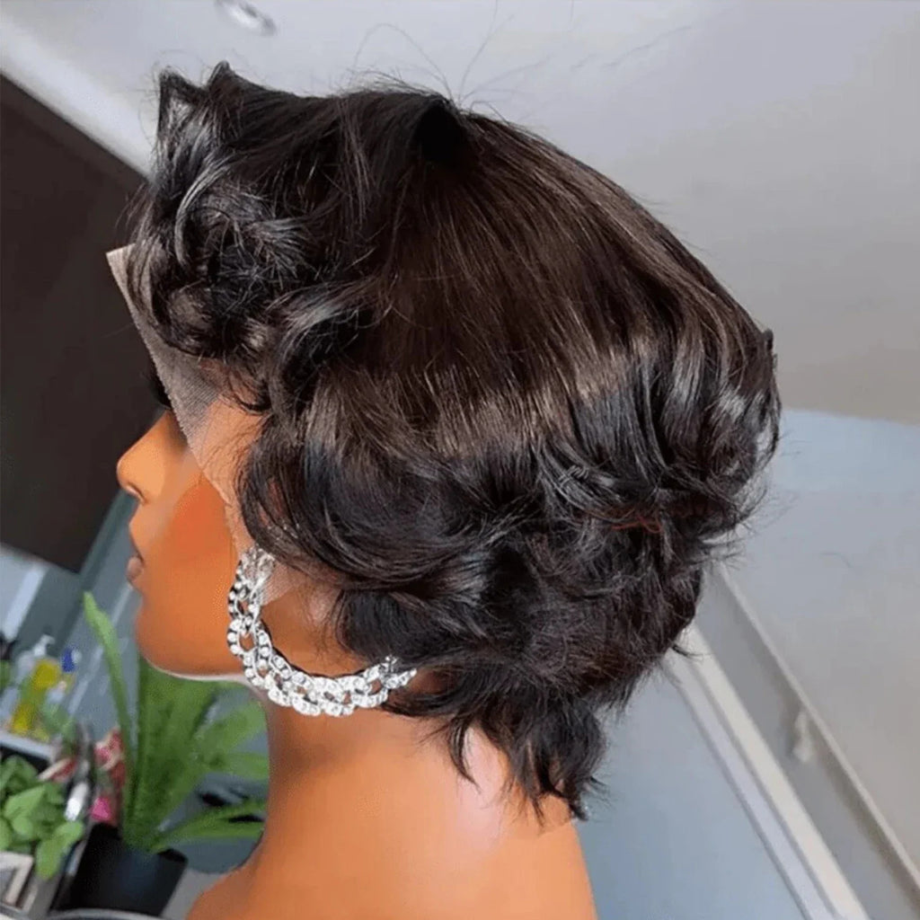 Short Pixie Cut Wigs 13x4 Lace Front Human Hair
