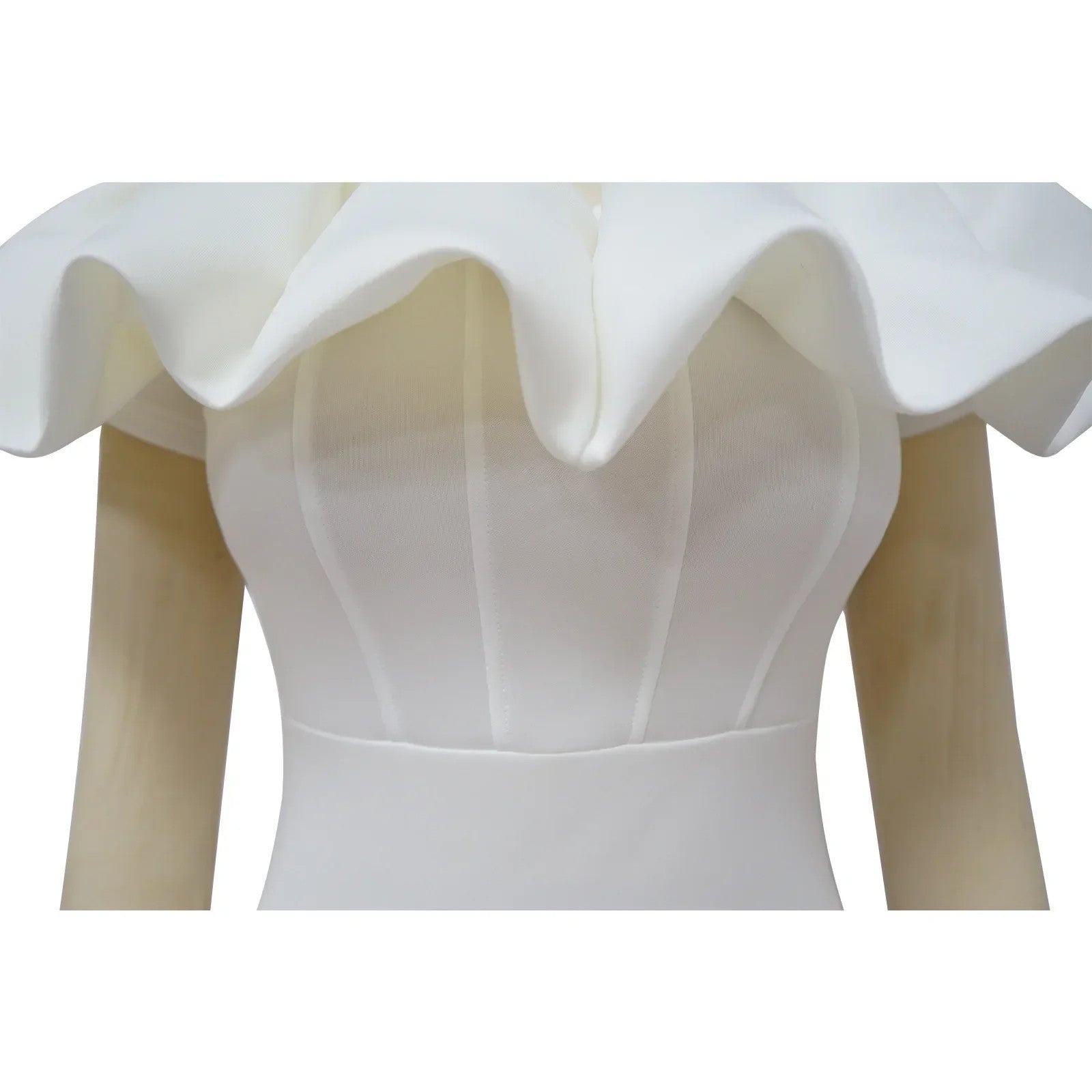 Elegant Women Long Evening Dresses Ruched Off Shoulder Slim Bodycon Mermiad