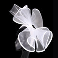 Solid Color Mesh Fascinator Wedding Hat Chapeau Cap - Women's Hairband Bride Headwear for Cocktail Tea Party Wild Hair Accessory
