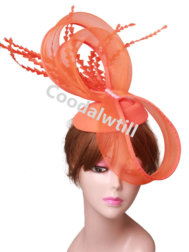 Women Cocktail Church Veils Pillbox Cap Fascinator Hat Accessories Elegant Ladies Femme Party Dinner Chapeau Cap Bride Headwear