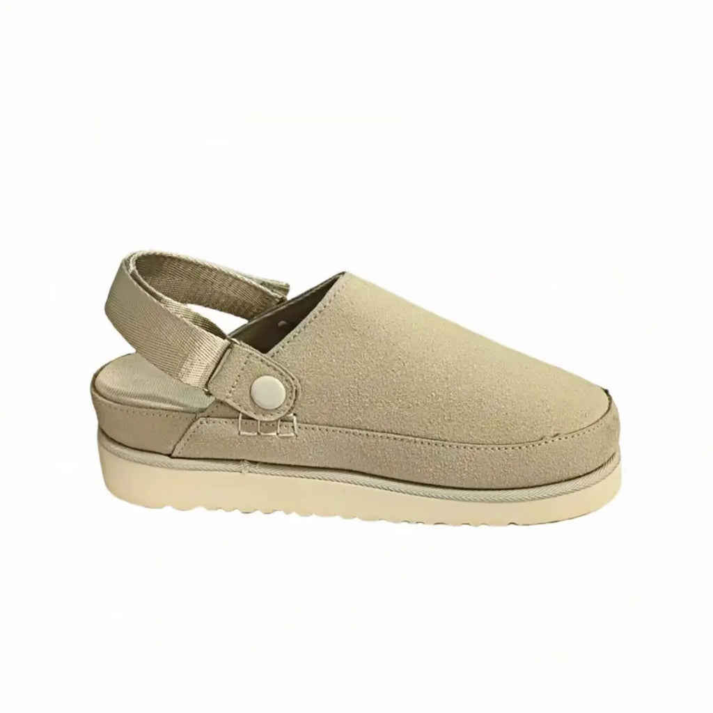 Winter Warm Thick Soles covered Half Slipper Shoes for Women
