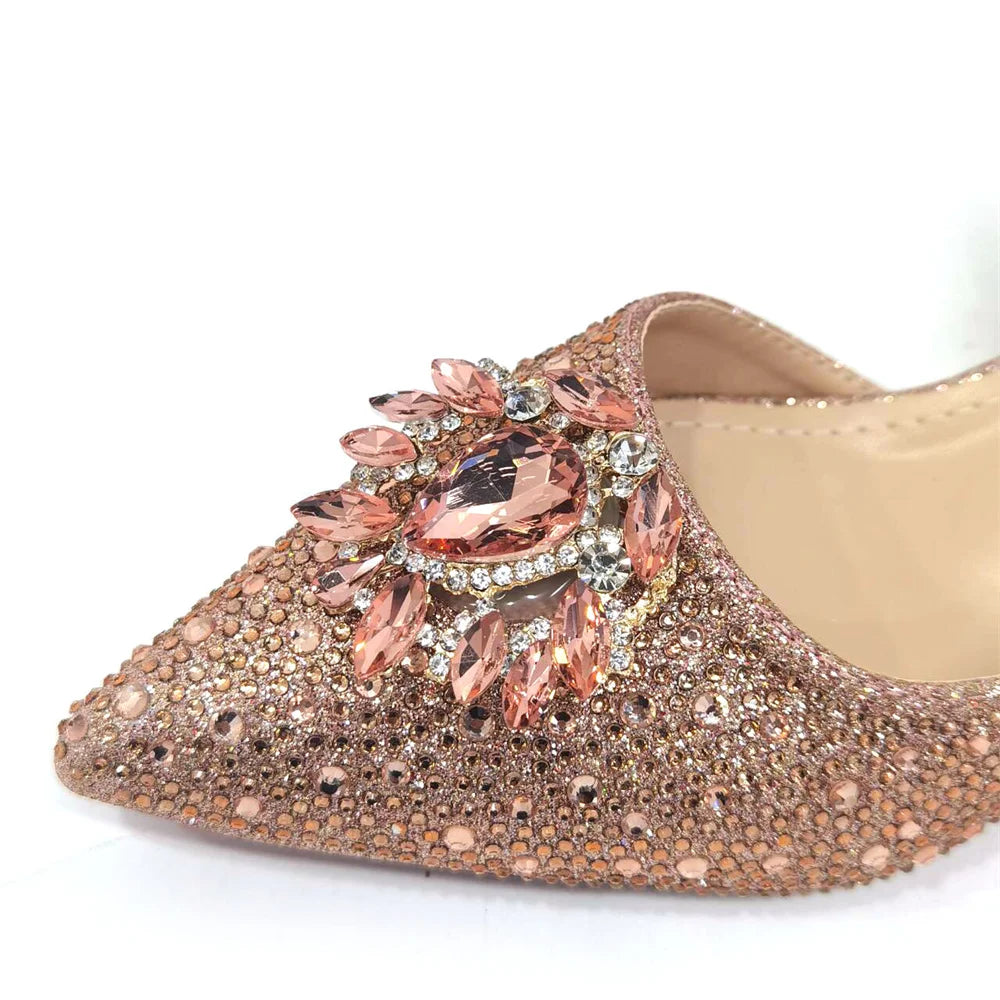 Italian Hollow Design Women Shoes Matching Bag in Champagne Color Mature African Ladies Comfortable Sandals for Party