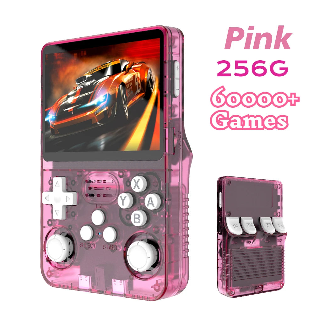 BOYHOM 256G/128G/64G R36S ARKOS 2.0 Retro Handheld Game Console 3.5'' IPS screen,Portable Pocket Game Player for  children gift
