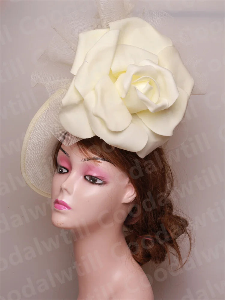Women's Formal Tea Party Headpiece and Cocktail Church Chapeau Cap Headband Millinery