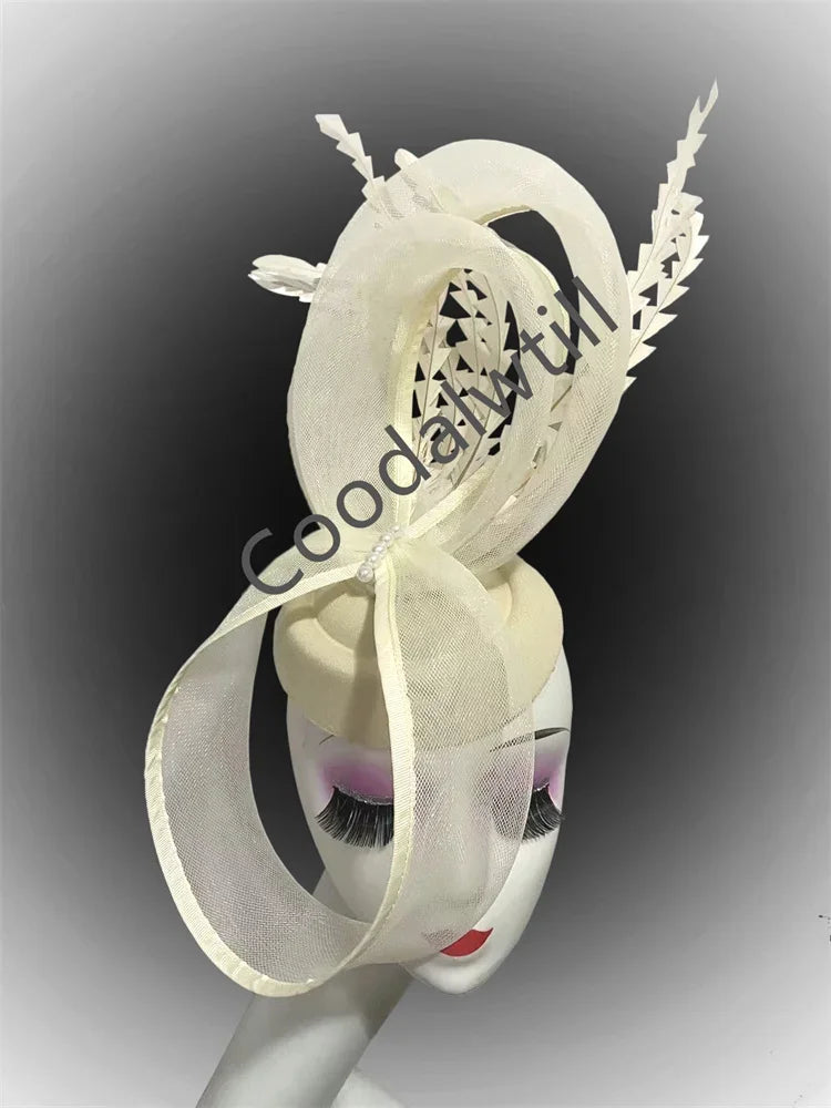 Women Cocktail Church Veils Pillbox Cap Fascinator Hat Accessories Elegant Ladies Femme Party Dinner Chapeau Cap Bride Headwear