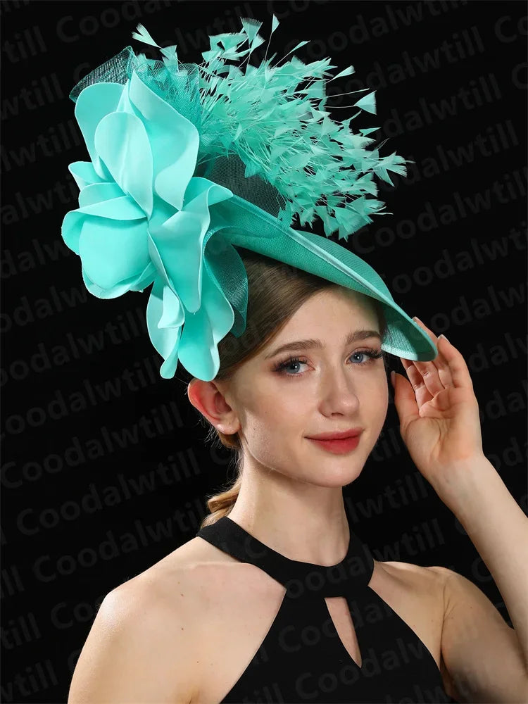 Purple Wedding Fascinator Hat Women Church Cocktail Pillbox Cap Ladies Party Tea Chapeau Cap Headband WomanWedding Millinery
