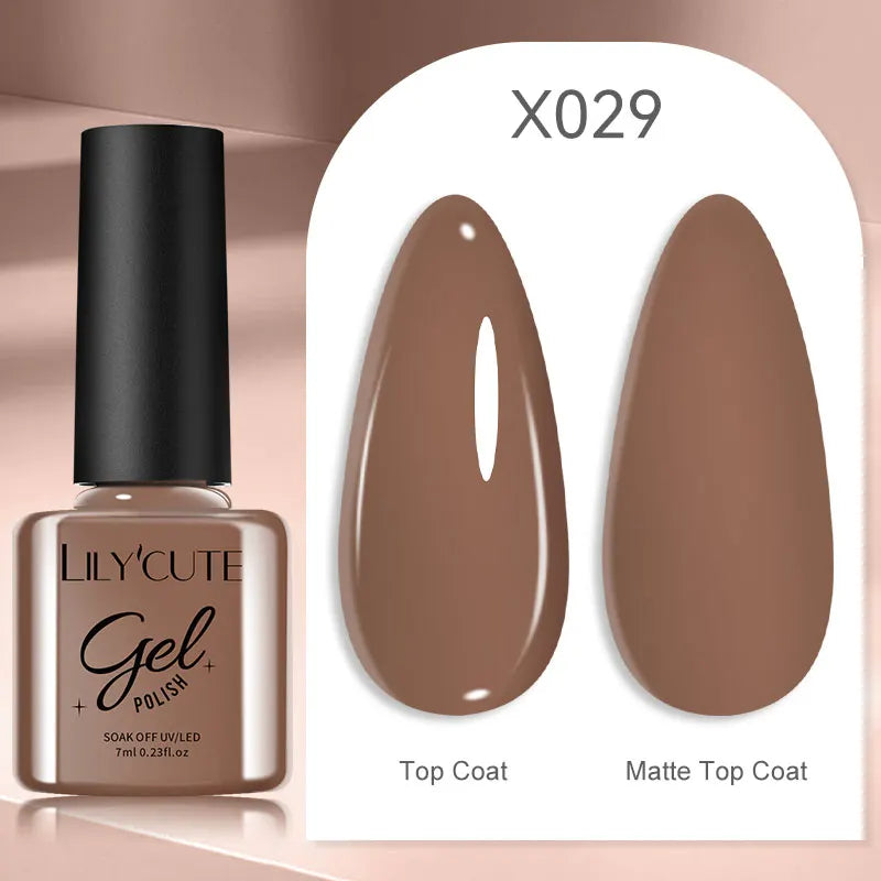 UV Gel Nail Polish | Brown Red Purple Coffee Shades | HotTrendyPicks