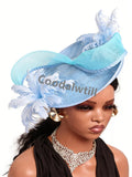 Royal Ascot Women Femme Fascinator Hair Accessories Ladies Cocktail Derby Headpiece Feather Fancy Bride Wedding Pillbox Caps
