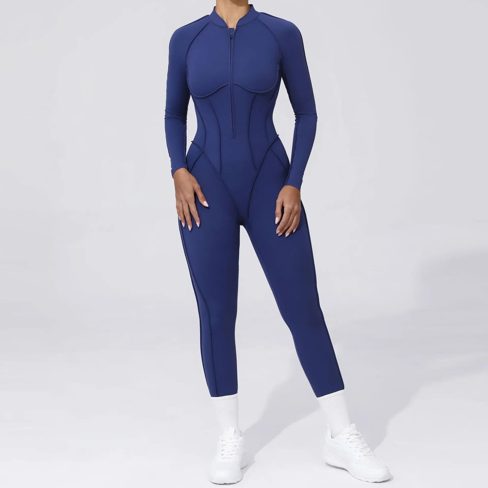 Yoga Set Sports Fitness Hollow Back Skinny Women One-Piece Jumpsuits Workout Legging Clothing Gym Bodysuit  XP83