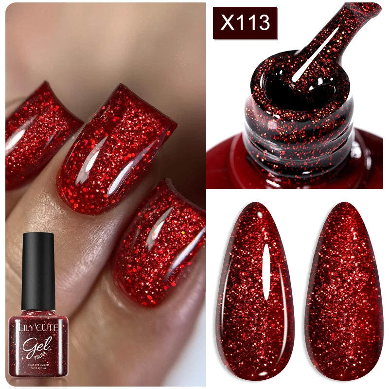UV Gel Nail Polish | Brown Red Purple Coffee Shades | HotTrendyPicks