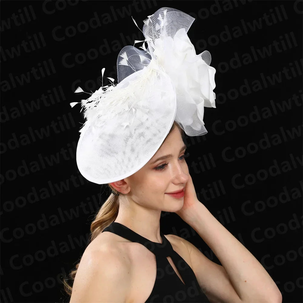 Purple Wedding Fascinator Hat Women Church Cocktail Pillbox Cap Ladies Party Tea Chapeau Cap Headband WomanWedding Millinery