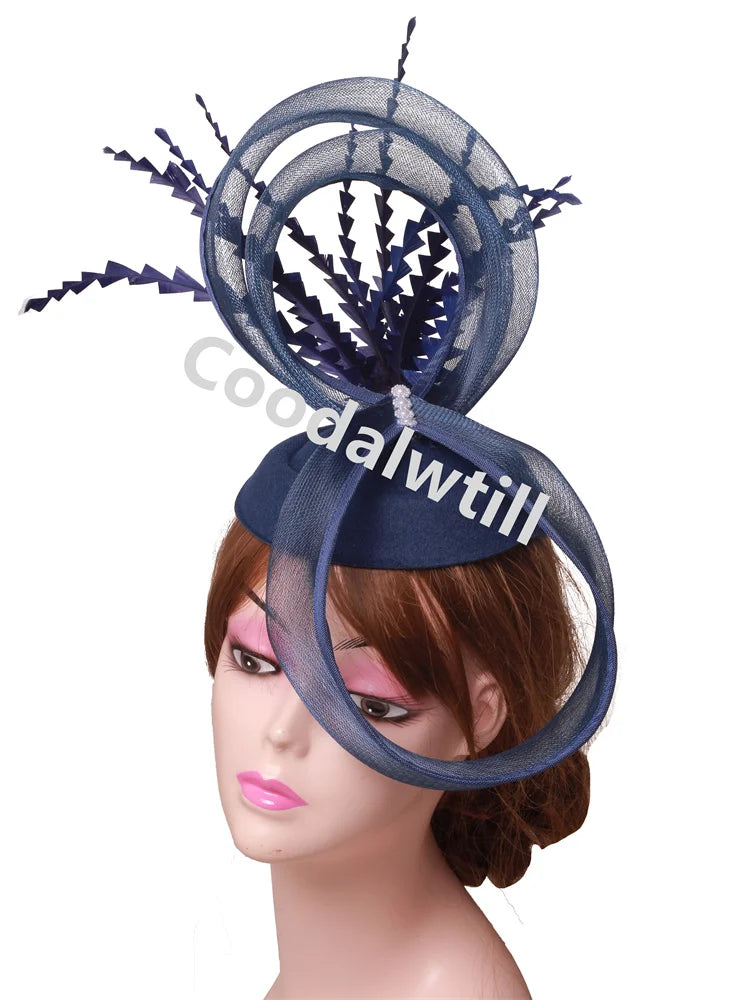 Women Cocktail Church Veils Pillbox Cap Fascinator Hat Accessories Elegant Ladies Femme Party Dinner Chapeau Cap Bride Headwear