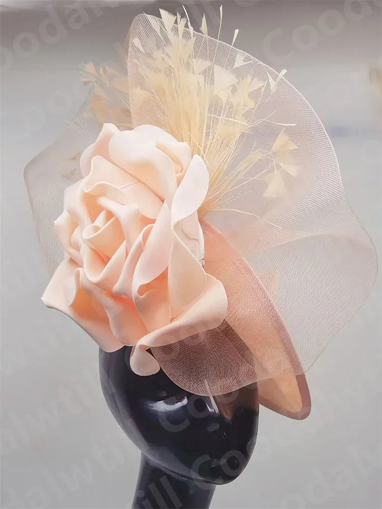 Purple Wedding Fascinator Hat Women Church Cocktail Pillbox Cap Ladies Party Tea Chapeau Cap Headband WomanWedding Millinery