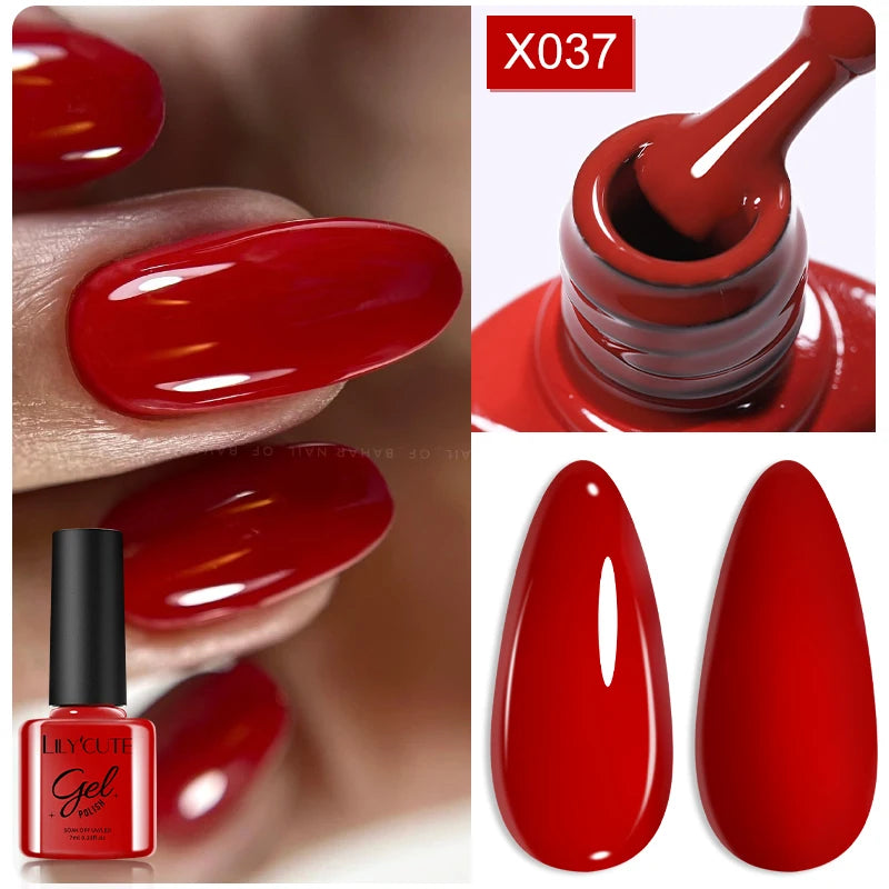 UV Gel Nail Polish | Brown Red Purple Coffee Shades | HotTrendyPicks