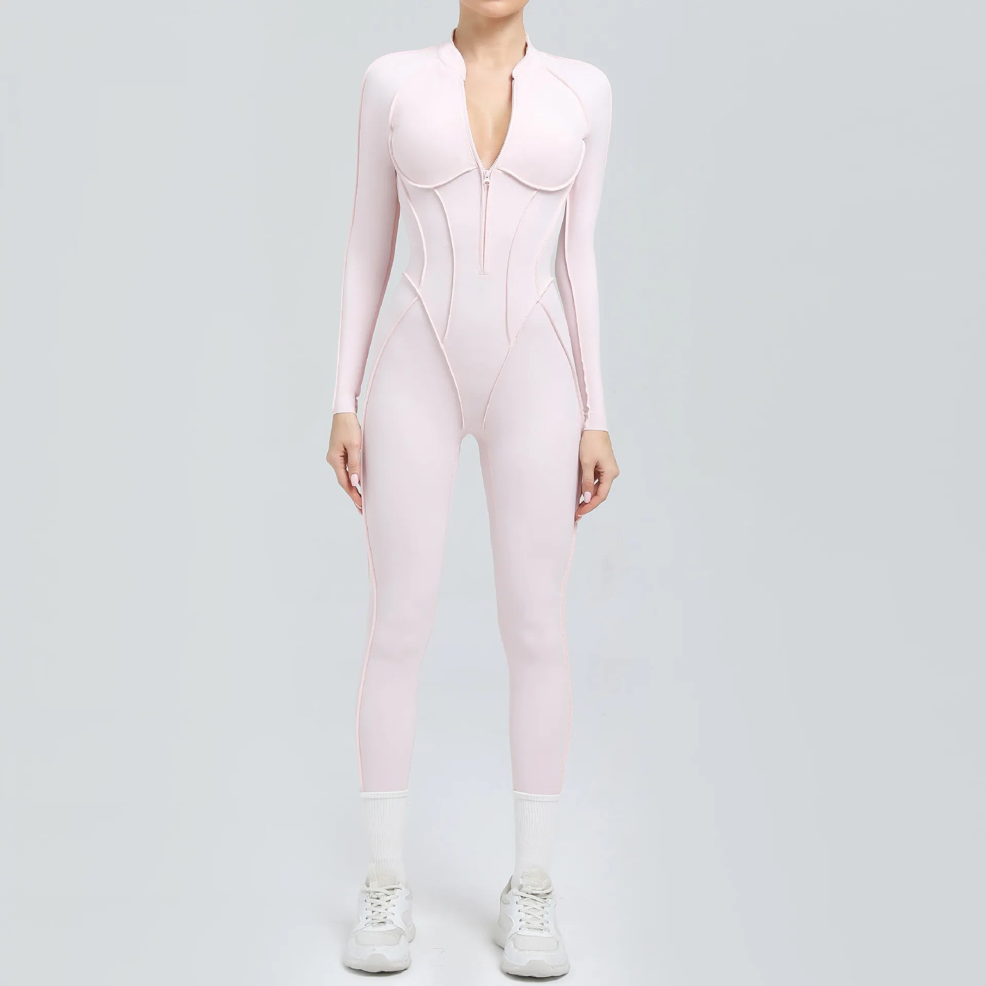 Yoga Set Sports Fitness Hollow Back Skinny Women One-Piece Jumpsuits Workout Legging Clothing Gym Bodysuit  XP83