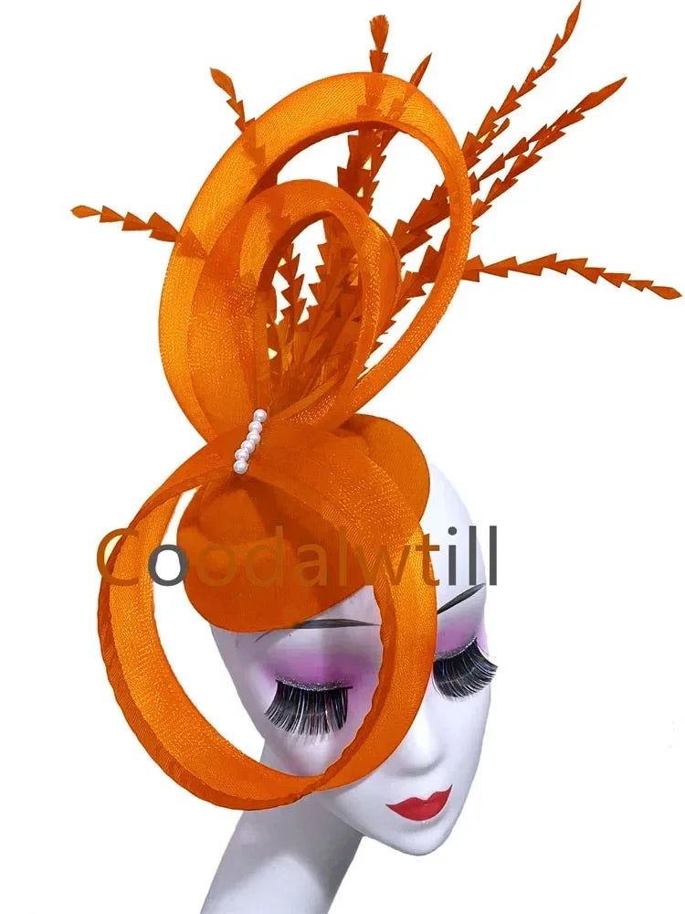 Women Vintage Pillbox Cap Headband Elegant Cocktail Kentucky Headpiece Fascinators
