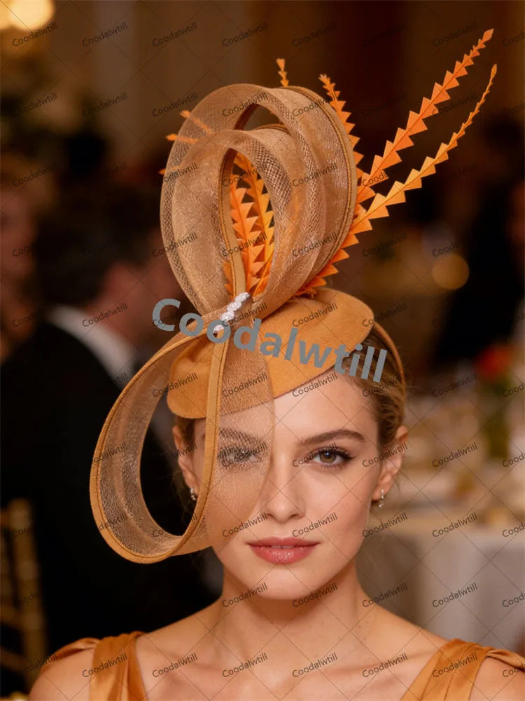 Women Cocktail Church Veils Pillbox Cap Fascinator Hat Accessories Elegant Ladies Femme Party Dinner Chapeau Cap Bride Headwear