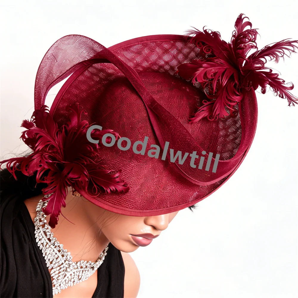 Women's Fascinator Derby Headpiece Feather Fancy Caps