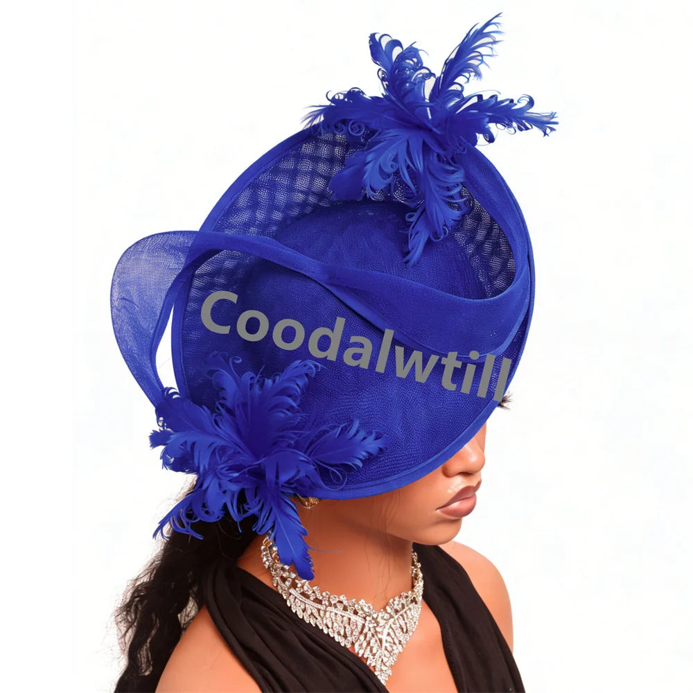 Women's Fascinator Derby Headpiece Feather Fancy Caps