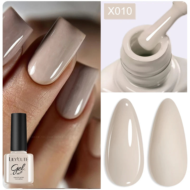 UV Gel Nail Polish | Brown Red Purple Coffee Shades | HotTrendyPicks