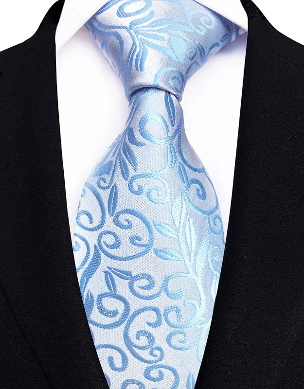 41 Colors 8CM Mens Ties Green Blue Plaid Stripes Floral Classic Business Jacquard Woven Neck ties For Wedding and Party