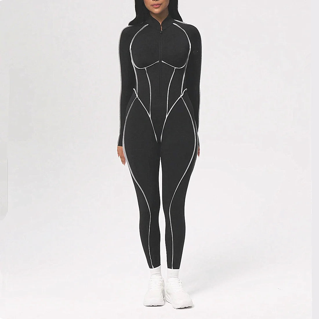 Yoga Set Sports Fitness Hollow Back Skinny Women One-Piece Jumpsuits Workout Legging Clothing Gym Bodysuit  XP83
