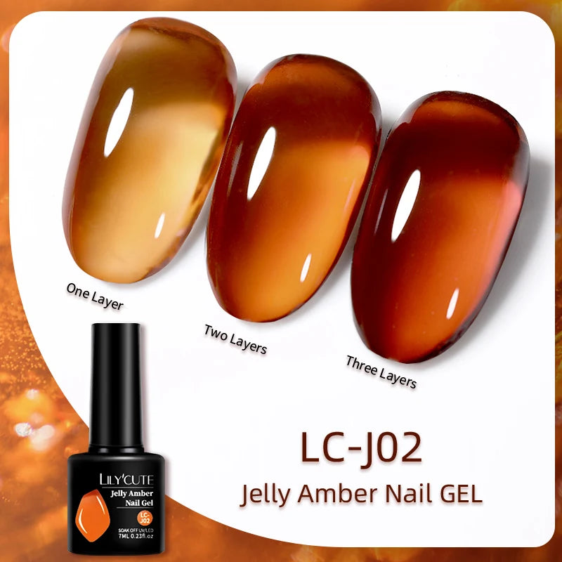 UV Gel Nail Polish | Brown Red Purple Coffee Shades | HotTrendyPicks