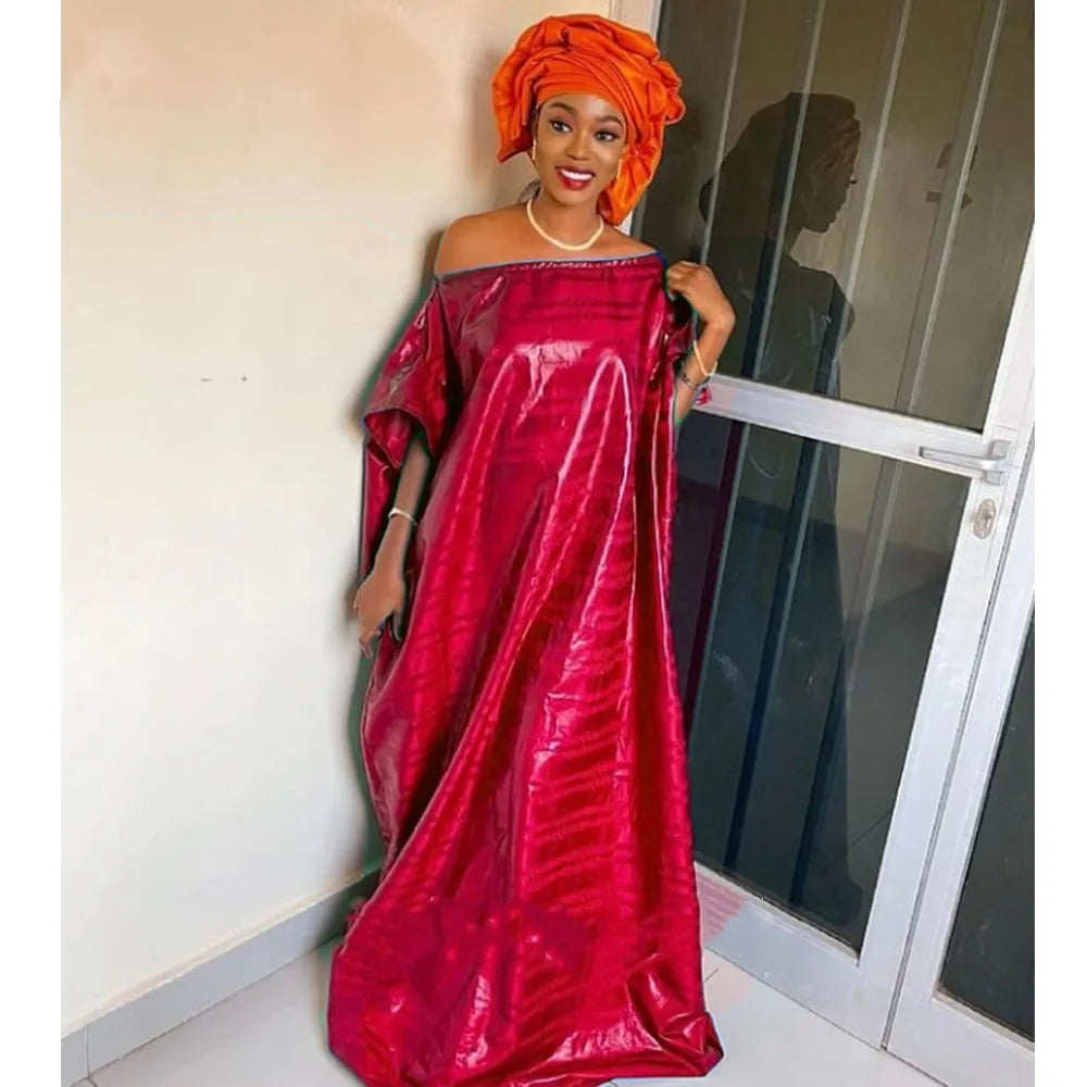 African Dashiki High Quality Bazin Rich For Women Wedding and Party Gown