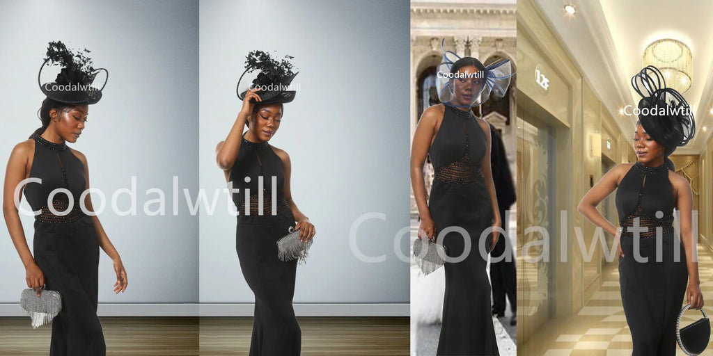 Wedding Mesh Pillbox Fascinator Hat Ladies Bride Kentucky Wedding Headwear Cocktail Church Party Chapeau Cap With Feather Clips