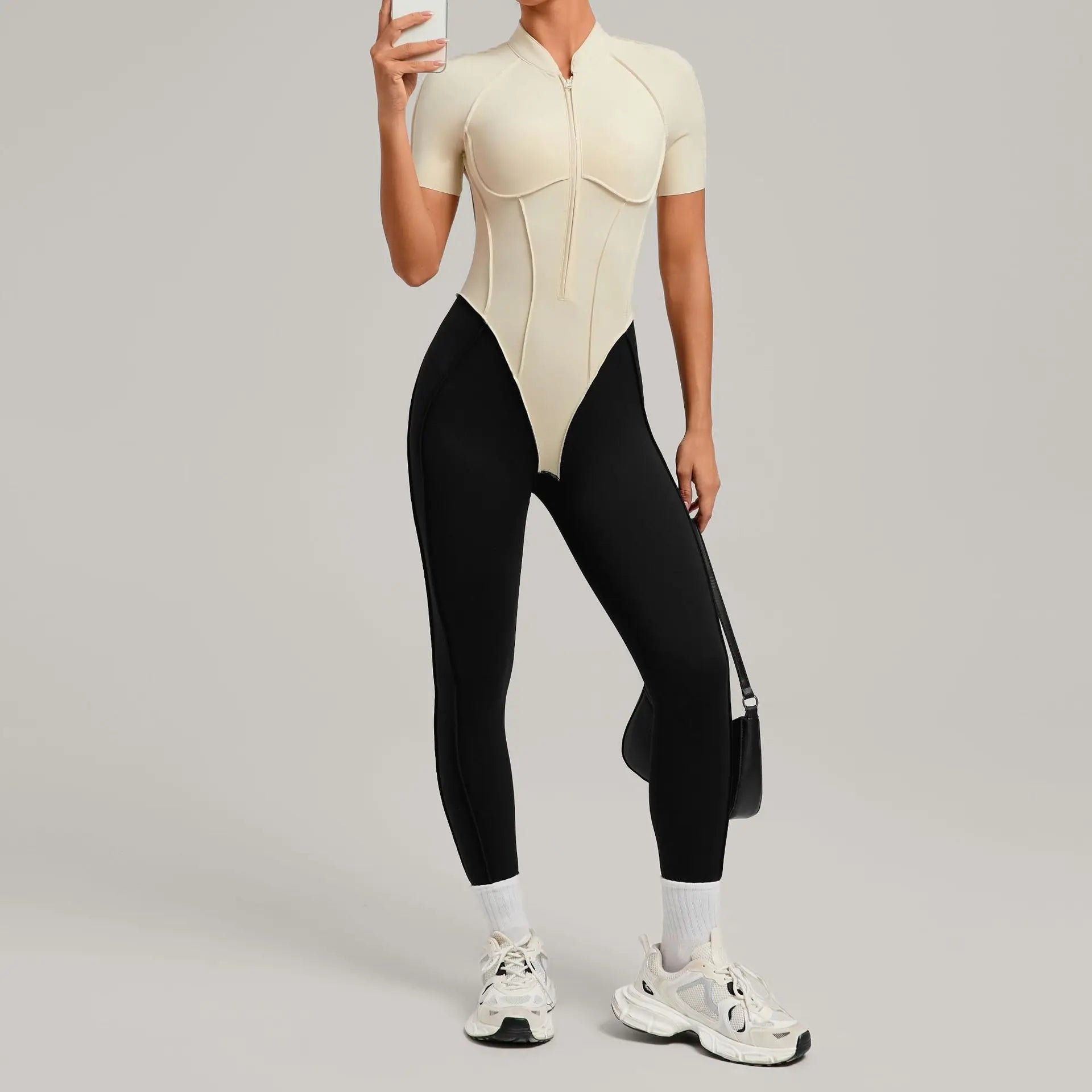 Yoga Set Sports Fitness Hollow Back Skinny Women One-Piece Jumpsuits Workout Legging Clothing Gym Bodysuit  XP83