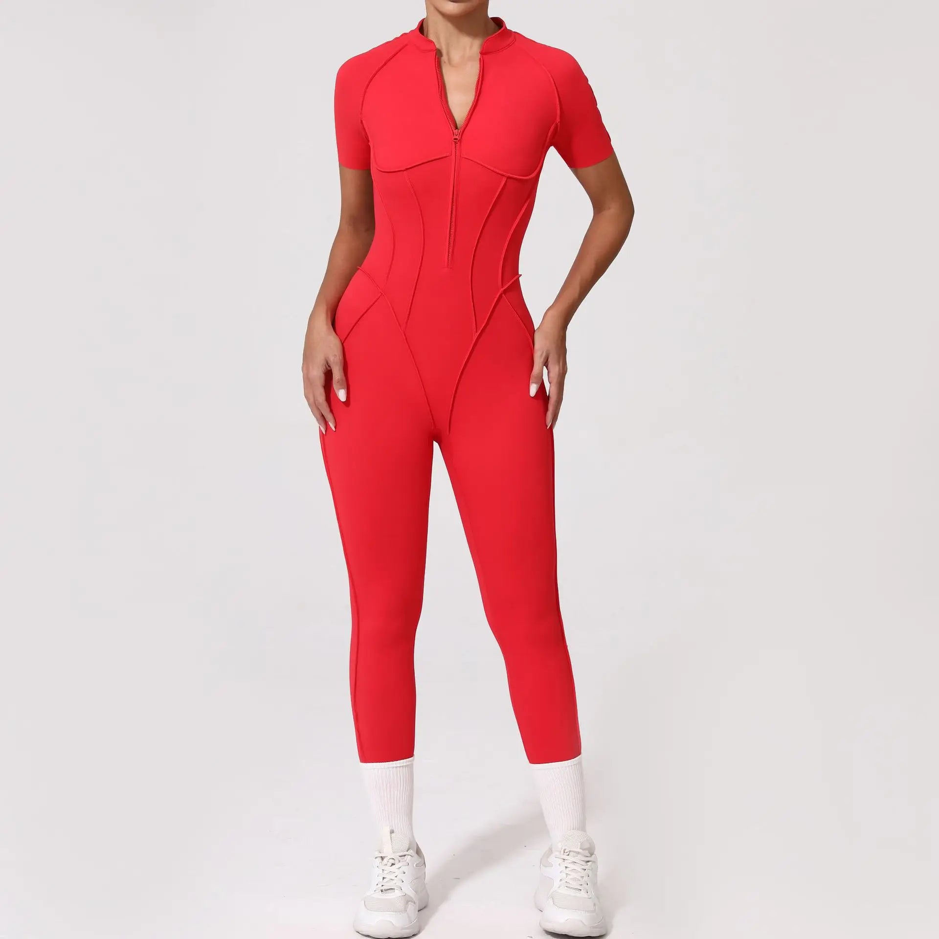 Yoga Set Sports Fitness Hollow Back Skinny Women One-Piece Jumpsuits Workout Legging Clothing Gym Bodysuit  XP83