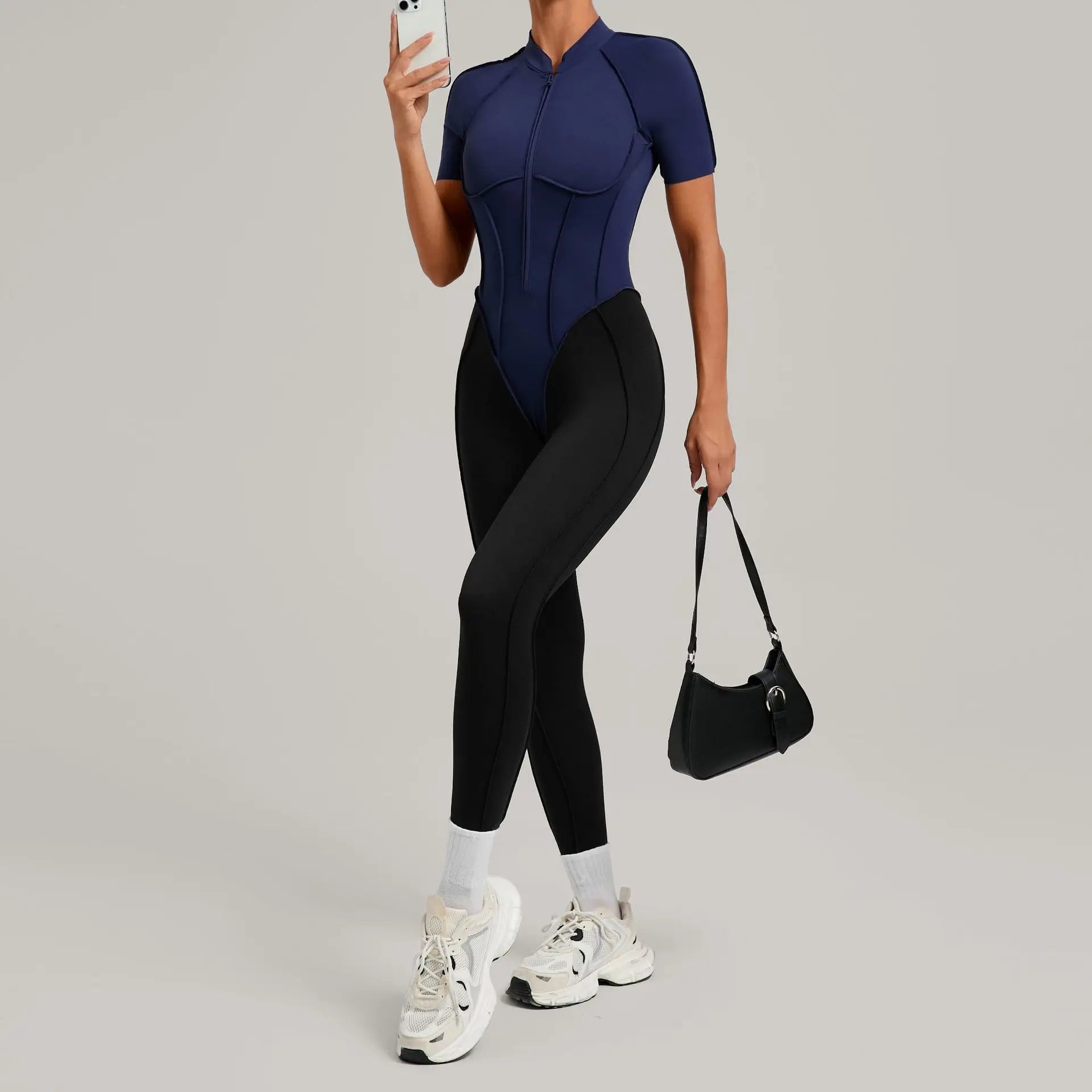 Yoga Set Sports Fitness Hollow Back Skinny Women One-Piece Jumpsuits Workout Legging Clothing Gym Bodysuit  XP83