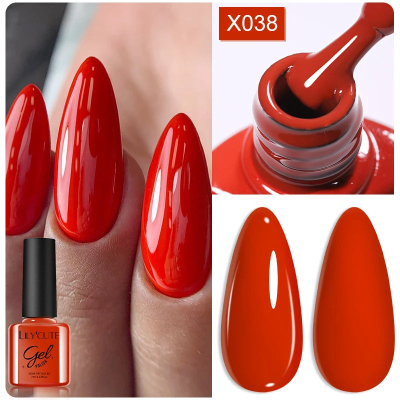 UV Gel Nail Polish | Brown Red Purple Coffee Shades | HotTrendyPicks