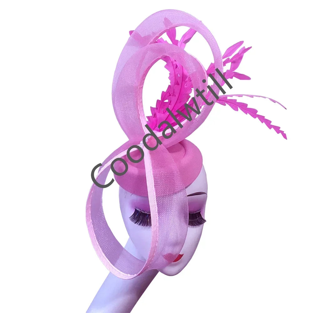 Women Vintage Pillbox Cap Headband Elegant Cocktail Kentucky Headpiece Fascinators