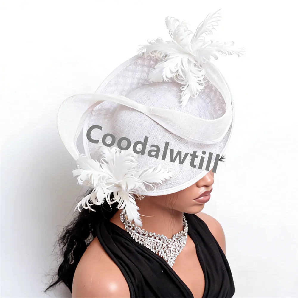 Women's Fascinator Derby Headpiece Feather Fancy Caps