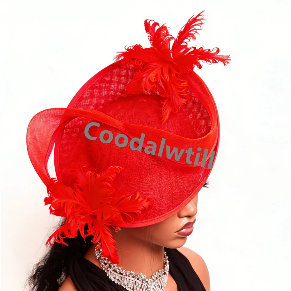 Women's Fascinator Derby Headpiece Feather Fancy Caps