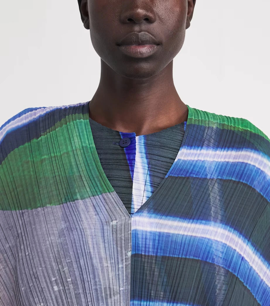 Miyake Fold Spring/Summer New Product Printed Women's Cloak