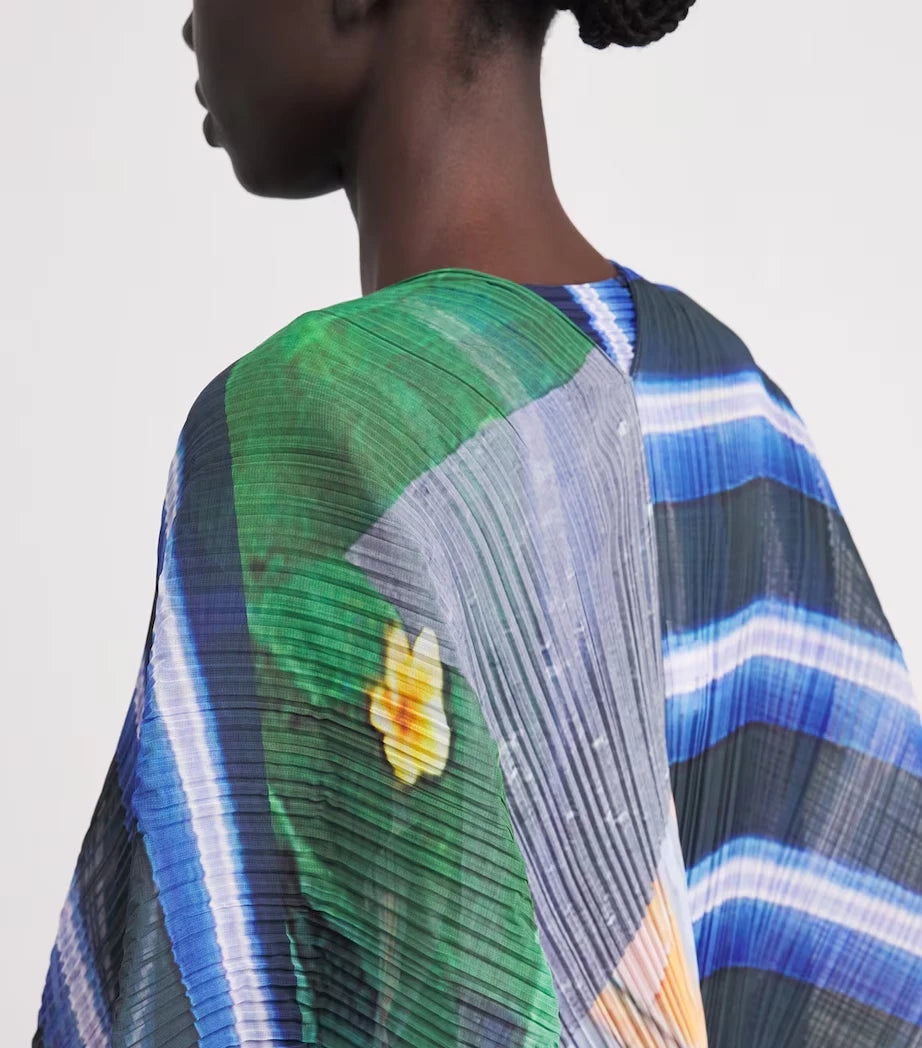Miyake Fold Spring/Summer New Product Printed Women's Cloak
