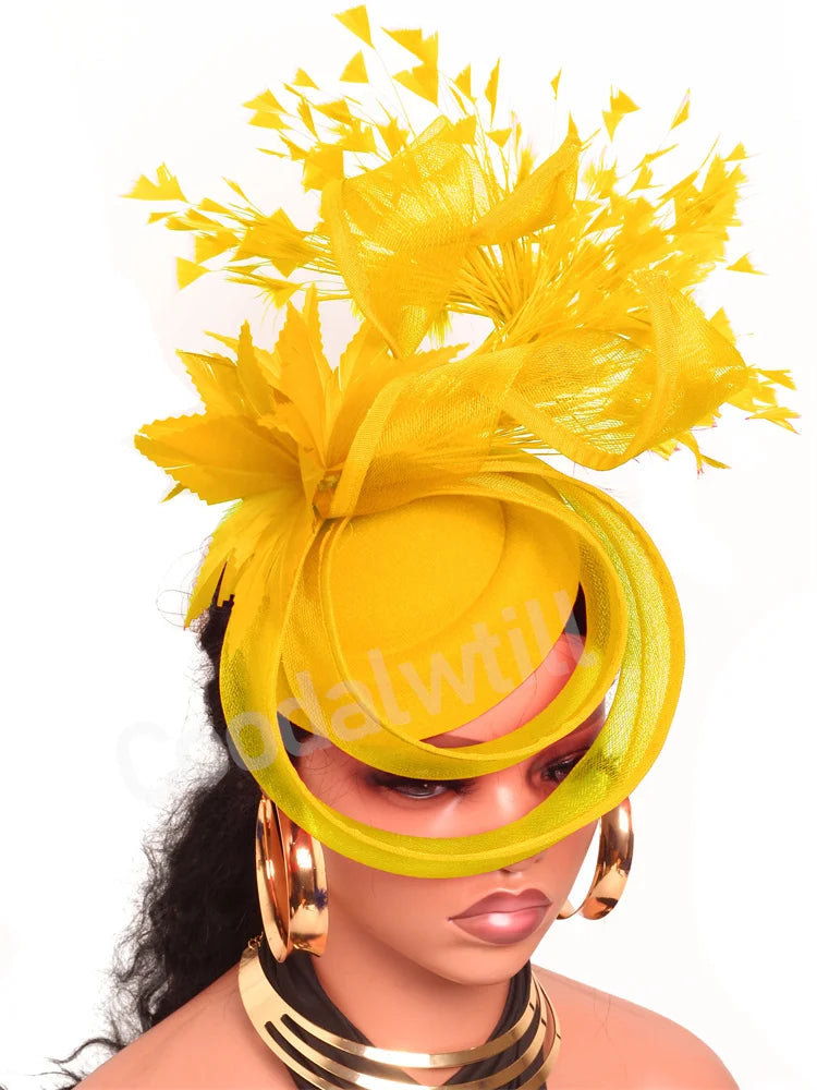 Wedding Mesh Pillbox Fascinator Hat Ladies Bride Kentucky Wedding Headwear Cocktail Church Party Chapeau Cap With Feather Clips
