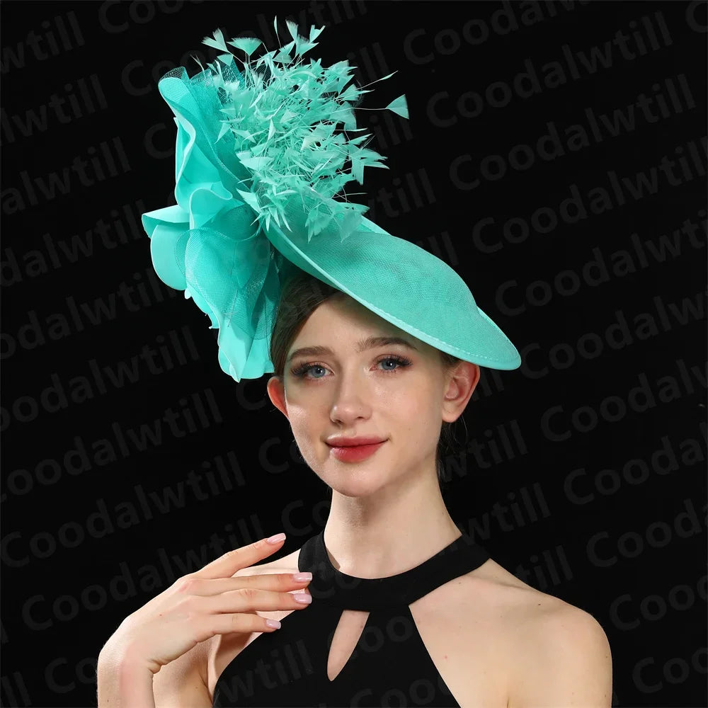 Purple Wedding Fascinator Hat Women Church Cocktail Pillbox Cap Ladies Party Tea Chapeau Cap Headband WomanWedding Millinery