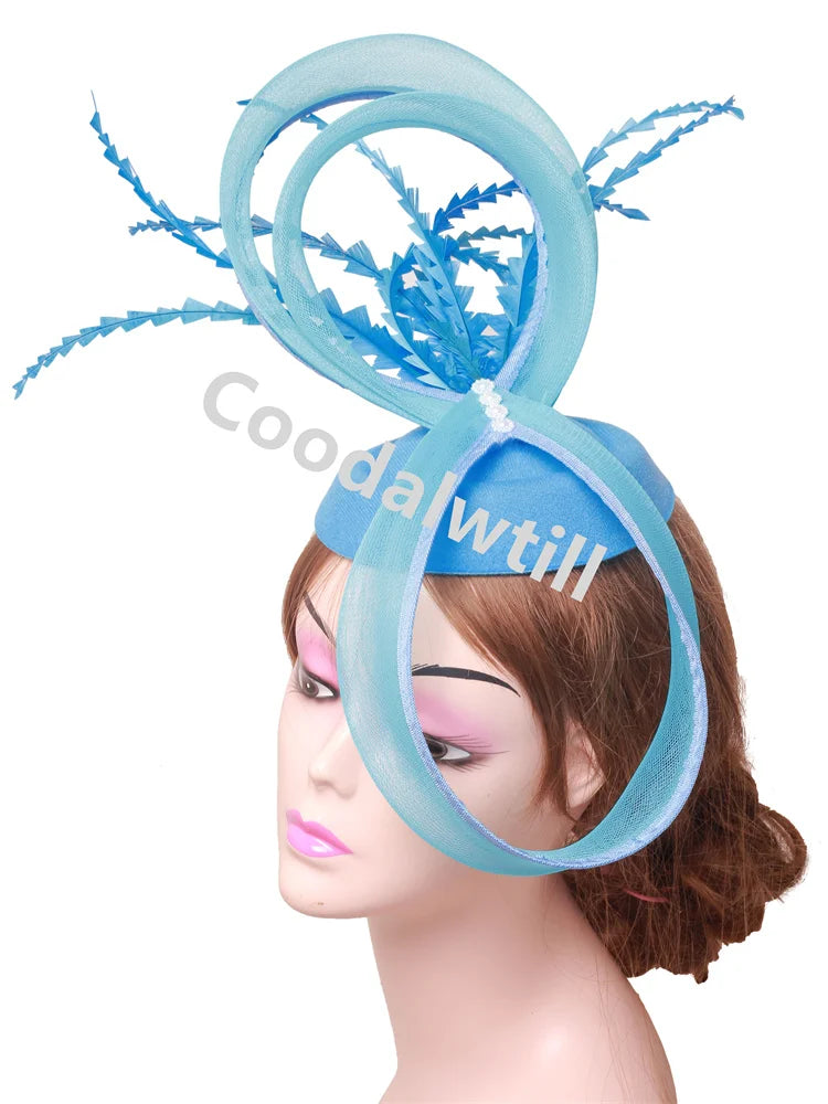 Women Cocktail Church Veils Pillbox Cap Fascinator Hat Accessories Elegant Ladies Femme Party Dinner Chapeau Cap Bride Headwear