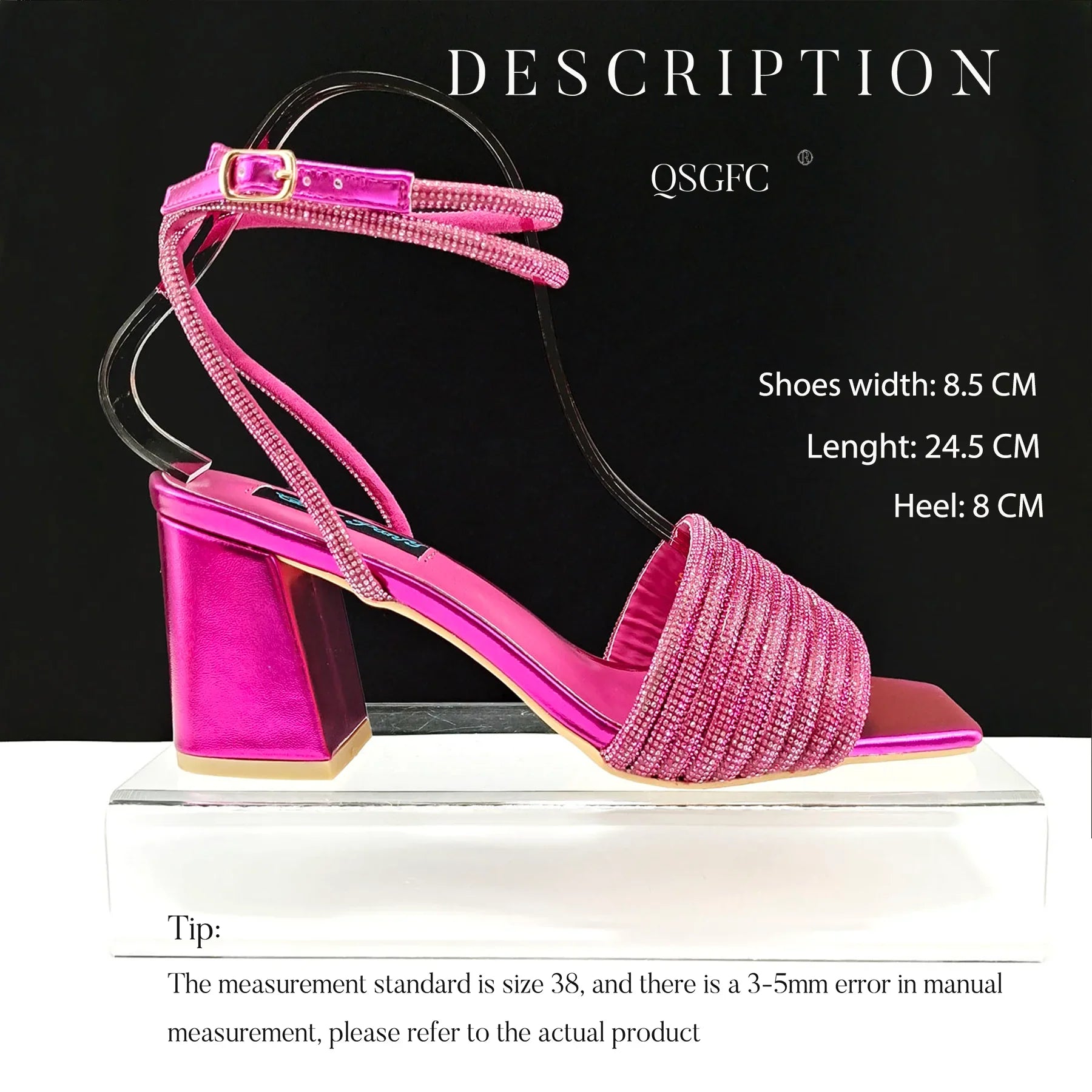 Olive Colour Personalised Design Rhinestone Decoration High Heel Peep Toe Banquet Ladies Shoes And Bag Set