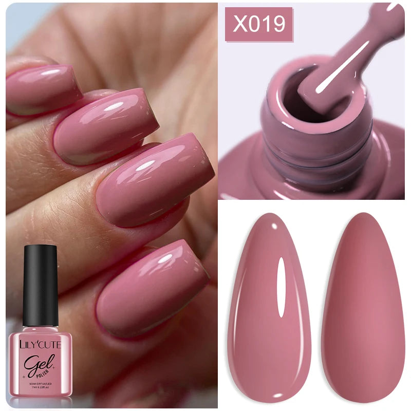 UV Gel Nail Polish | Brown Red Purple Coffee Shades | HotTrendyPicks